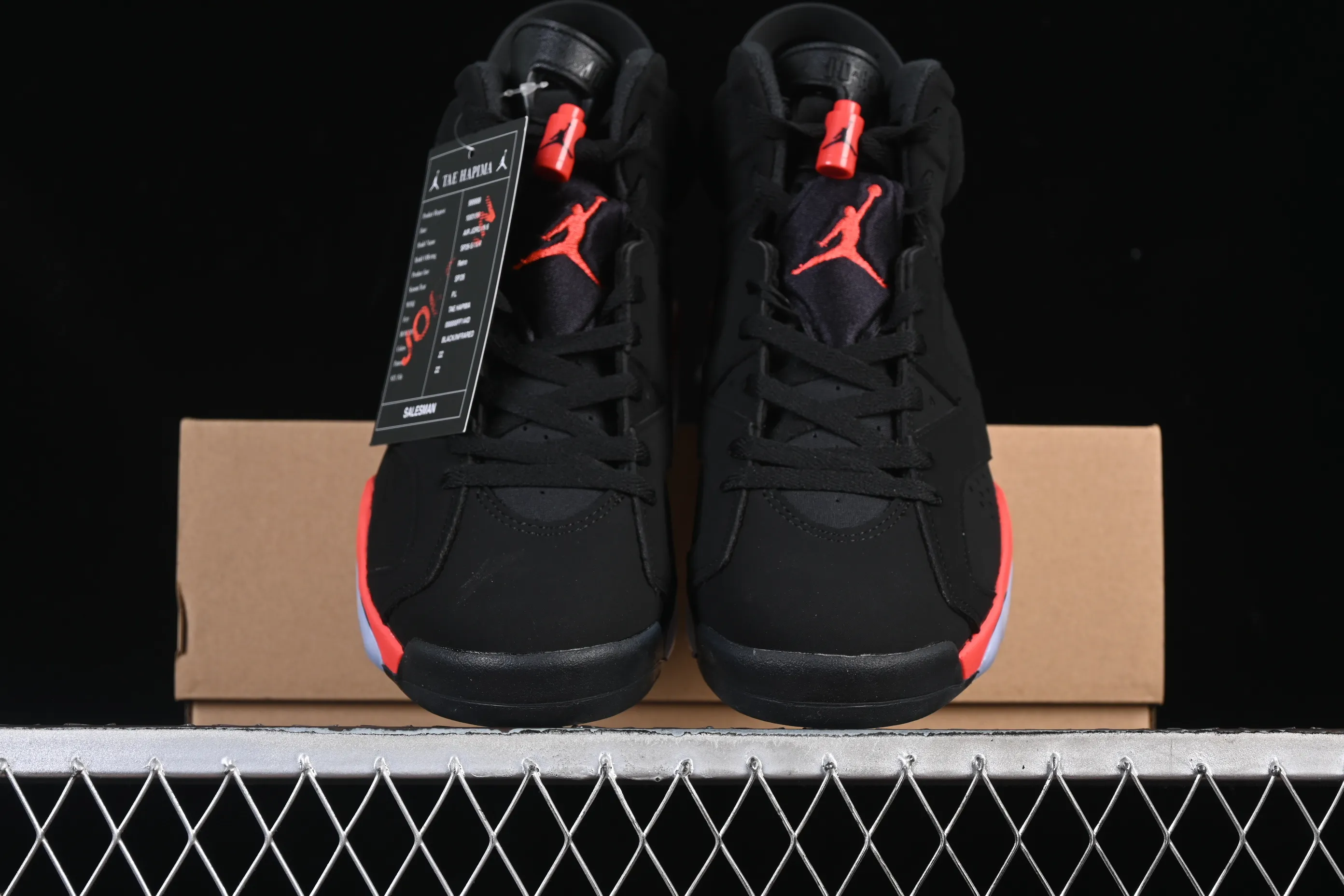 All categories Air Jordan Jordan series basketball shoes Air Jordan 6 F version Air Jordan 6 "Infrared" AJ6 Joe 6 new black infrared CT8529-001